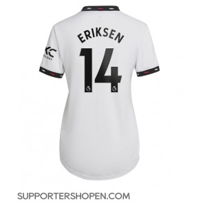 Manchester United Christian Eriksen #14 Borta Matchtröja Dam 2022-23 Kortärmad